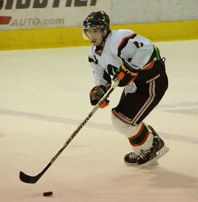 Avec une récolte de 11 points, Olivier Donovan est le meilleur pointeur chez les Patriotes de l UQTR. Trois-Rivières le 18 février 2012. NICOLAS DUCHARME/L'ÉCHO DE TROIS-RIVIÈRES/AGENCE QMI
