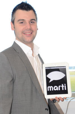 Marco Guilmette est le cerveau derrière Marti, une application qui pourrait révolutionner la vie des personnes atteinte de trisomie.  NICOLAS DUCHARME/L'ÉCHO DE TROIS-RIVIÈRES/AGENCE QMI