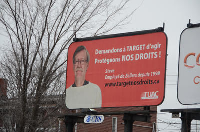 Le panneau publicitaire est situé sur le boulevard des Forges au centre-ville de Trois-Rivières. Trois-Rivières le 14 mars 2012. NICOLAS DUCHARME/L'ÉCHO DE TROIS-RIVIÈRES/AGENCE QMI
