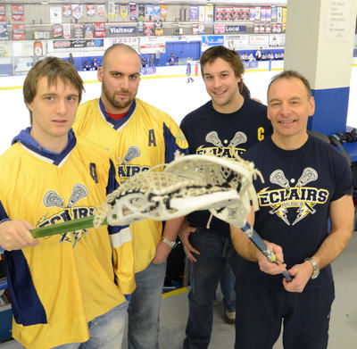 Les joueurs Guillaume Blais, David Nollet et Kevin Gélinas seront de la formation de l'entraîneur Serge Lafleur. L'équipe tentera de faire mieux que sa troisième position l'année dernière. Trois-Rivières le 12 mars 2012. NICOLAS DUCHARME/L'ÉCHO DE TROIS-RIVIÈRES/AGENCE QMI