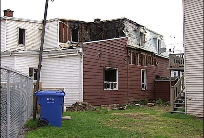 Le duplex de la rue Notre-Dame Est, dans le secteur Cap-de-la-Madeleine, était inoccupé.