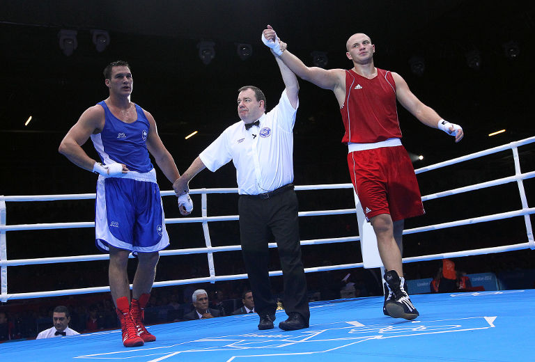 Le Trifluvien Simon Kean s'est incliné contre le Kazakh Ivan Dychko en quarts de finale du tournoi olympique chez les 91 kg et plus.