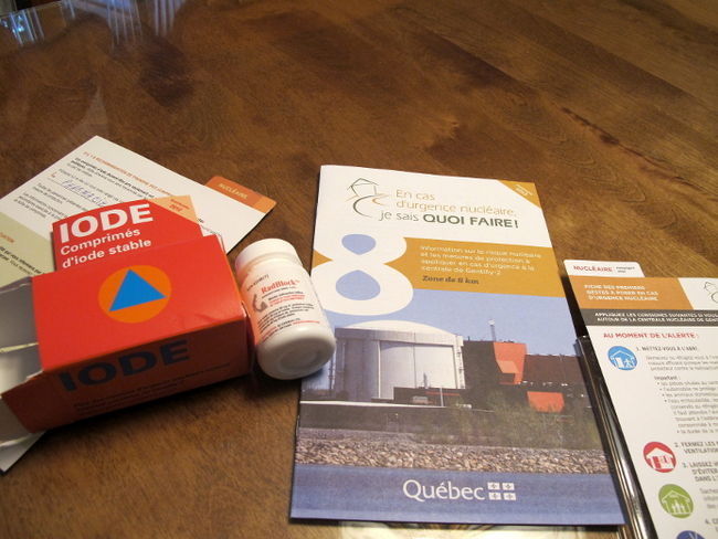 Des comprimés d’iode, comme ceux sur la photographie prise dans une résidence de Champlain en Mauricie, ont été distribués dans un rayon de huit kilomètres autour de la centrale Gentilly 2. Ils doivent être utilisés seulement en cas d’accident nucléaire.