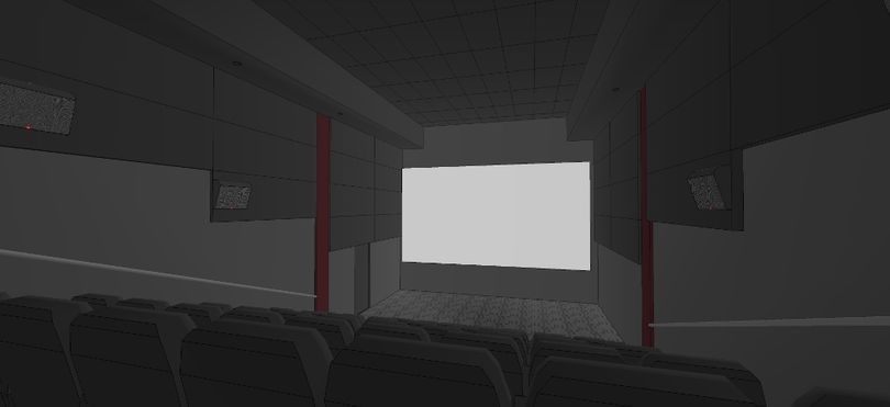 Vue de la salle de cinéma