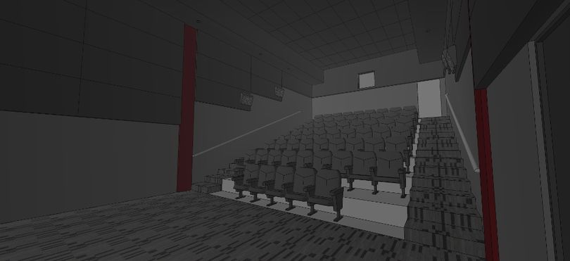Vue de la salle de cinéma