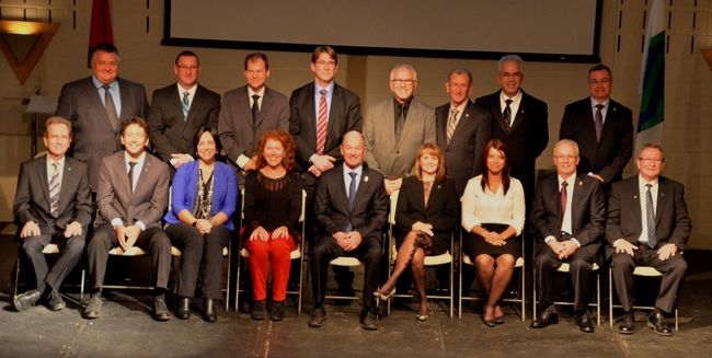 Le nouveau conseil municipal de la Ville de Trois-Rivières.