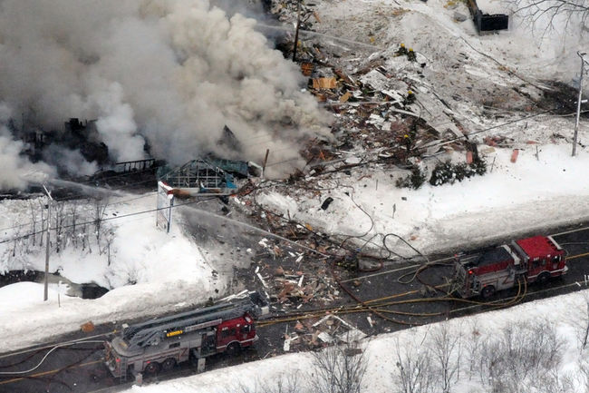 L'explosion du Motel Le Havre, anciennement Turco Bar, aurait été causée par une fuite de gaz.