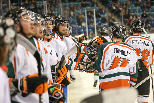 Tommy Tremblay a inscrit deux buts dans la victoire des Patriotes de l'UQTR 3-1 sur les Huskies de la Saskatchewan.
