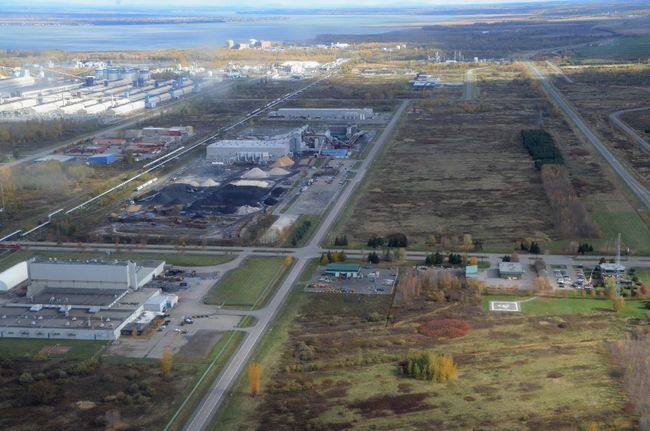Le Parc industriel et portuaire de Bécancour, où l'usine de gazéification serait construite.