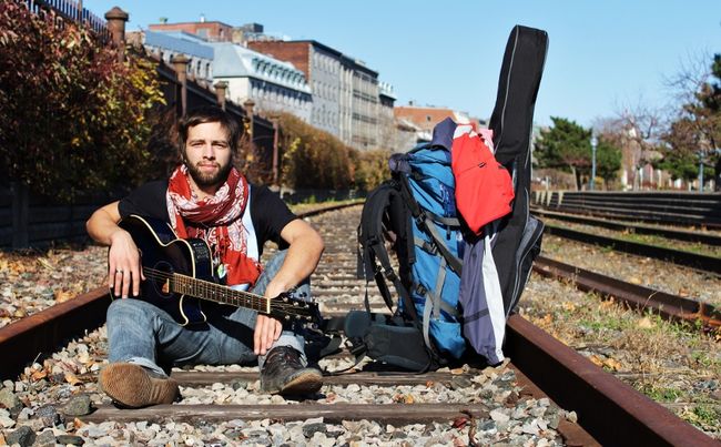 Simon Walls, peu de temps avant son départ pour la traversée du Canada.
