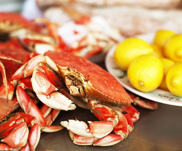 Seulement le quart du poids d’un crabe est comestible.