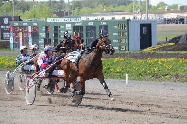 C’est sans surprise qu’Intimidate, gagnant du Breeders’ Crown 2012, a remporté sa course lors de l’ouverture de la saison à l’hippodrome de Trois-Rivières.