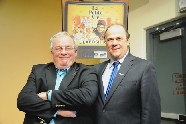 Le directeur général de Tourisme Mauricie, André Nollet, et le président du conseil d’administration et directeur des arts et de la culture à la Ville de Trois-Rivières, Benoît Gauthier.  