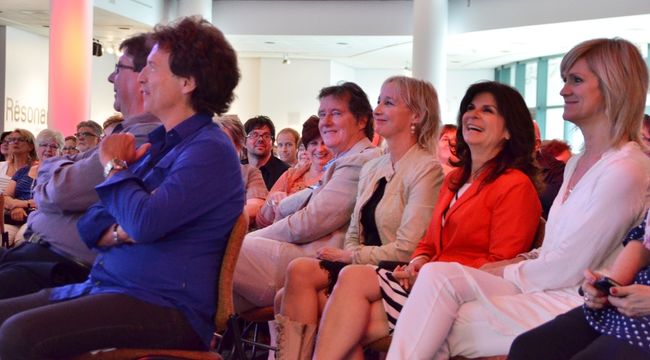 Plusieurs comédiens se sont déplacés pour l’inauguration de l’exposition au Musée québécois de culture populaire.