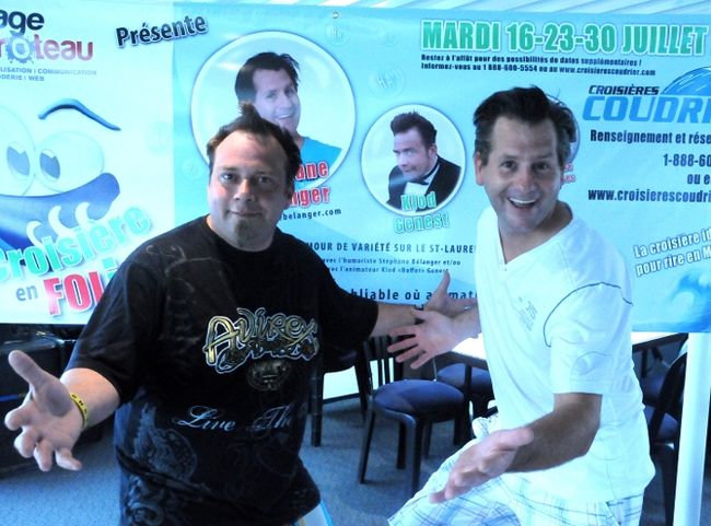 Klod Genest et Stéphane Bélanger présentent la Croisière en folie sur le Coudrier de l’Anse.