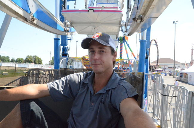 Patrice Bouchard, opérateur de grande roue chez Beauce Carnaval.