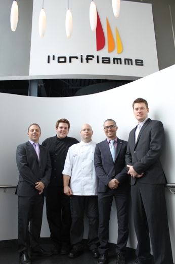 La nouvelle administration de L’Oriflamme: Pierre Dubillard, Maxime Lemaire, Hugo Hamelin, Patrick Buisson et Jonathan Sauvageau.