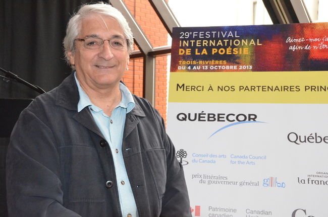 Gaston Bellemare, président du Festival International de la Poésie de Trois-Rivières.