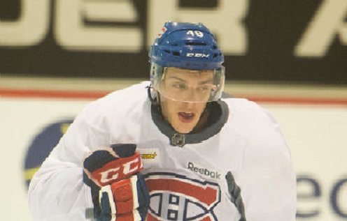 Michaël Bournival avec le Canadien