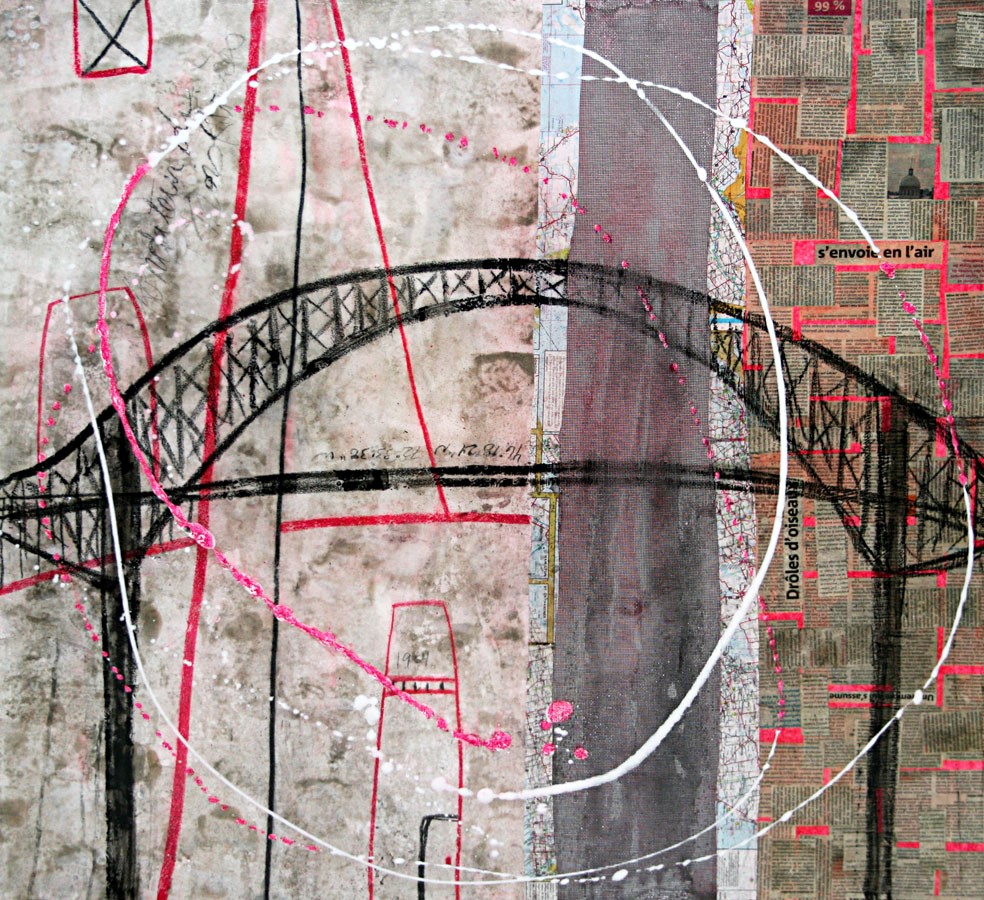 La toile du pont Laviolette de Mélanie Poirier
