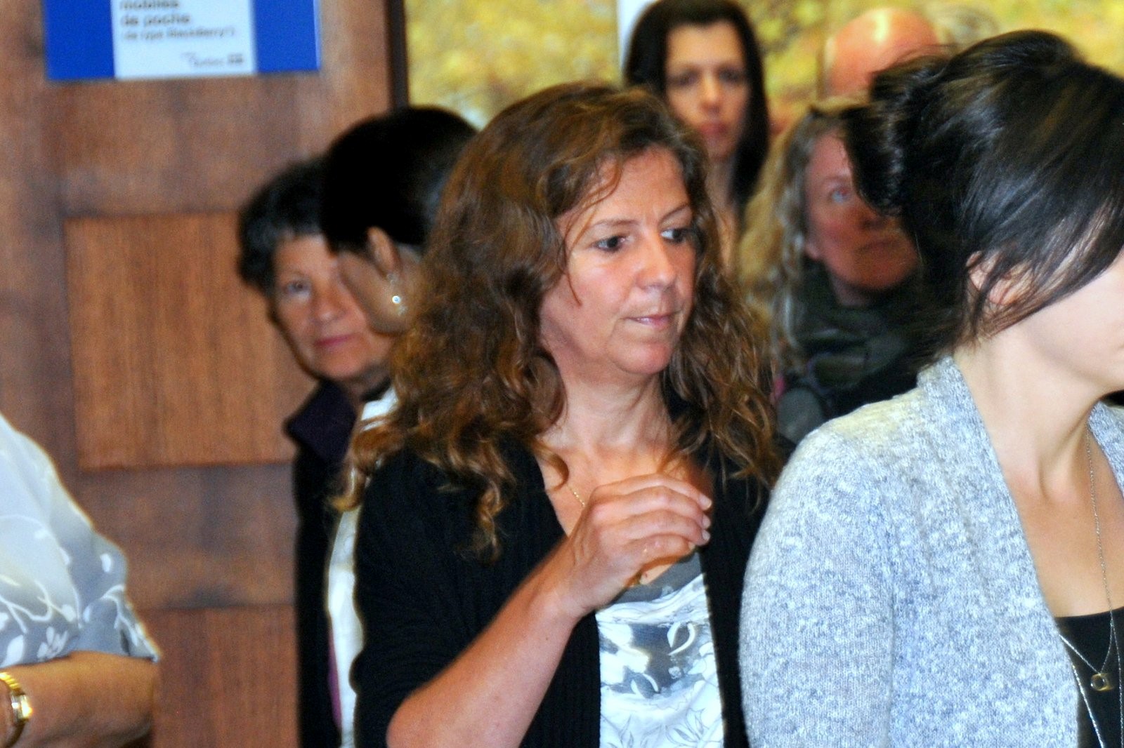 Julie Théberge, une participante à la session de sudation extrême, qui a témoigné.