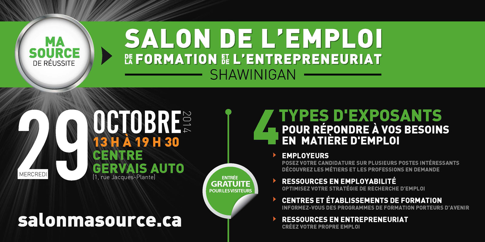Salon de l'emploi à Shawinigan - 750 postes à combler