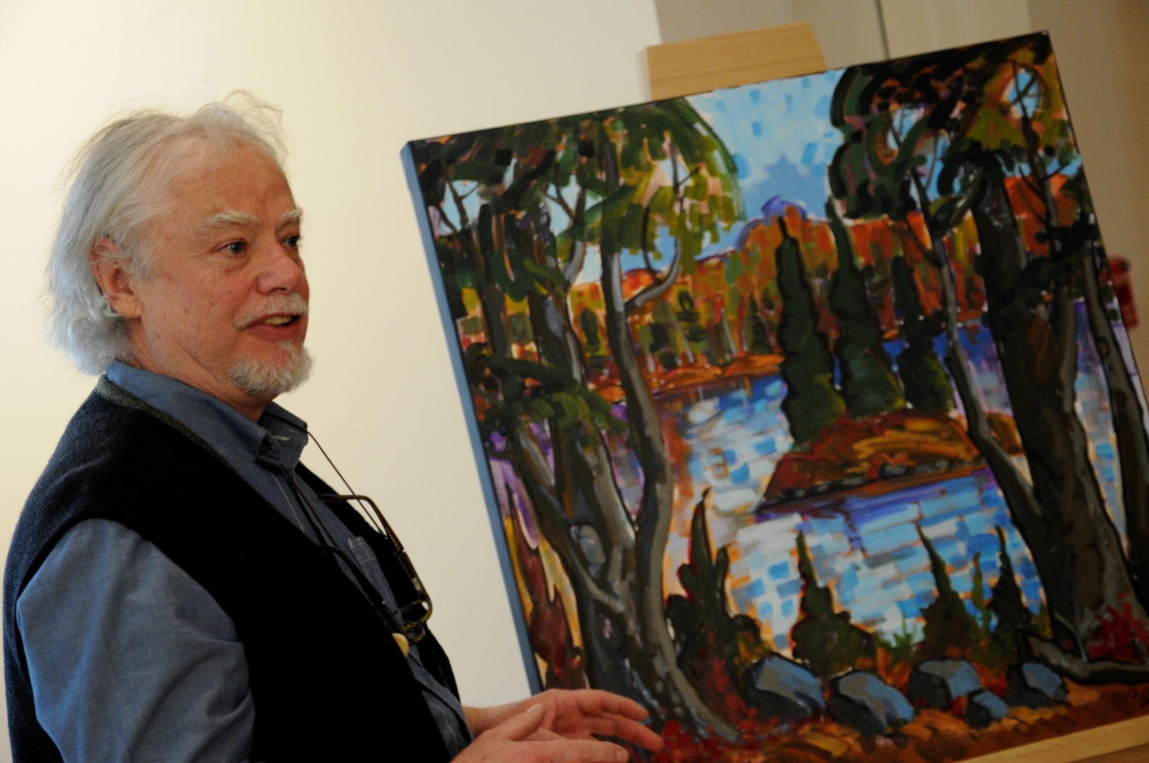 Normand Boisvert, président d'honneur et artiste.