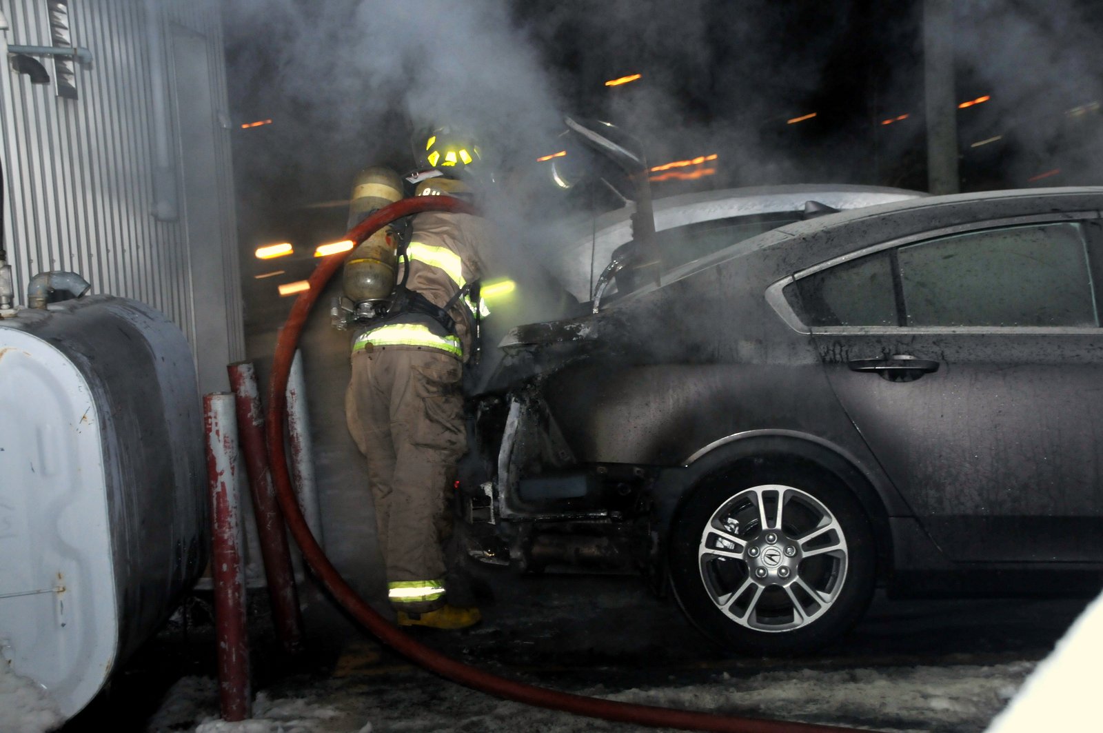 Un feu endomage des véhicules à Drummondville