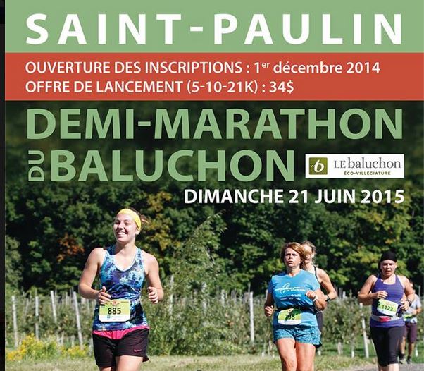 L'Auberge Le Baluchon donne rendez-vous aux coureurs du Québec le 21 juin 2015