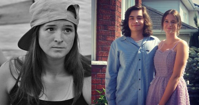 Roxanne Boisvert, à gauche, et le couple formé de Raphaëlle Boisvert et Jessy Chevalier, à droite