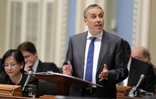 Le ministre des Finances, Nicolas Marceau, présentait son budget 2014-2015 jeudi, à l’Assemblée nationale.