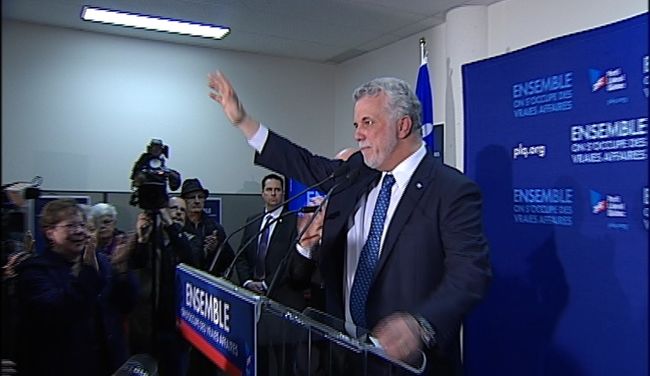 Le chef du Parti libéral du Québec, Philippe Couillard