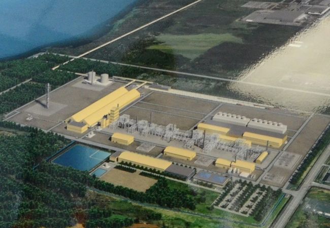 Un aperçu de la future usine d’engrais à base d’urée d’IFFCO Canada, à Bécancour.