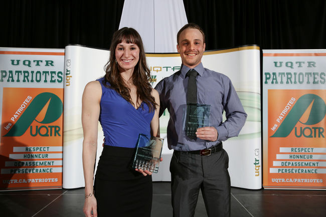 Caroline Lapierre-Lemire et Francis Marcoux-Rouillier, athlètes féminin et masculin de l’année.