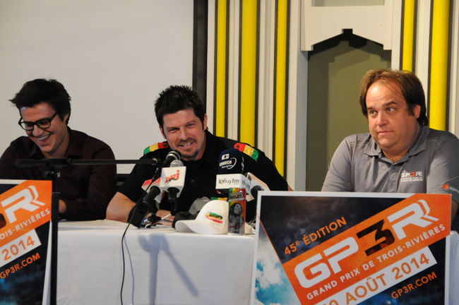 Patrick Carpentier a confirmé sa participation au GP3R, mardi, en compagnie de David Cossette et Dominic Fugère.
