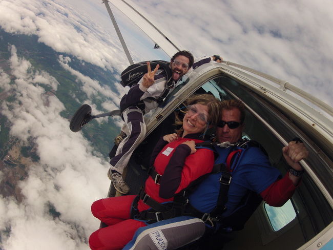 Judith Savoie quelques secondes avant son saut l’an dernier.
