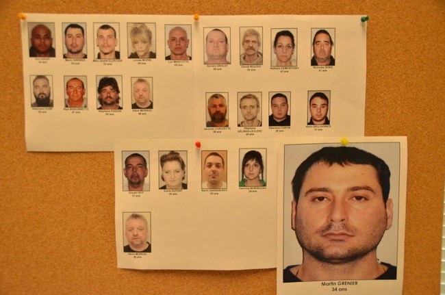 Les 200 policiers qui participaient à l’opération Mâchoire mercredi ont procédé à l’arrestation de l’ensemble des personnes faisant présumément partie de l’organisation émergente de motards criminalisés de la région de Shawinigan.