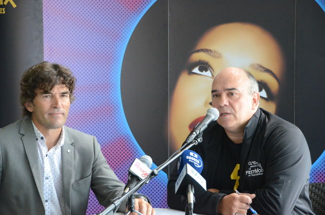 Le président du conseil d’administration du FestiVoix, Paul Jordan (à gauche), et son directeur général, Stéphane Boileau (à droite). 