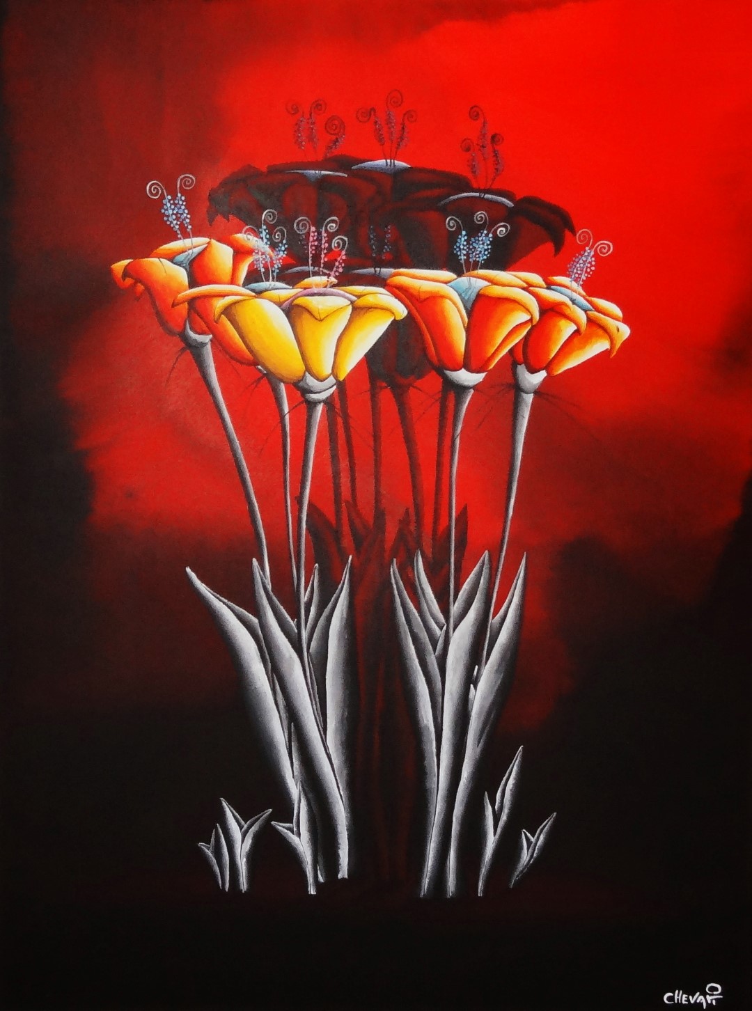 Carl Chevari expose au Trou du diable