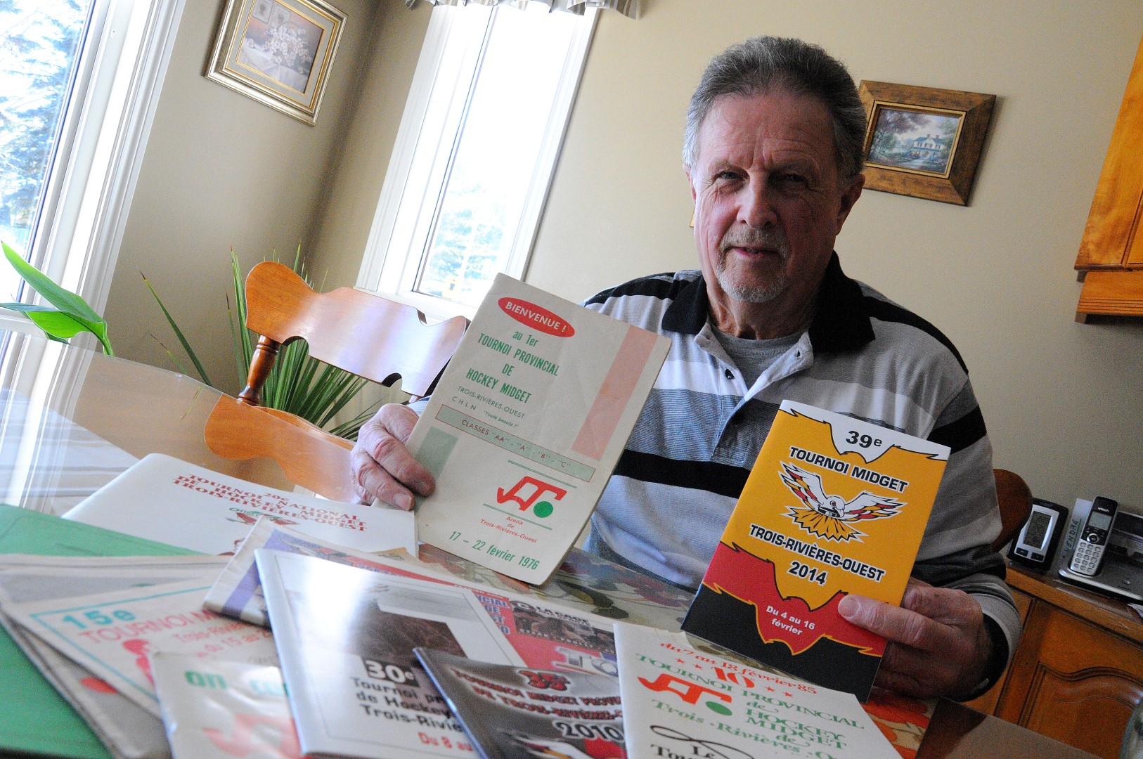 Réjean Lefebvre, bénévole au Tournoi Provincial Midget de Trois-Rivières-Ouest.