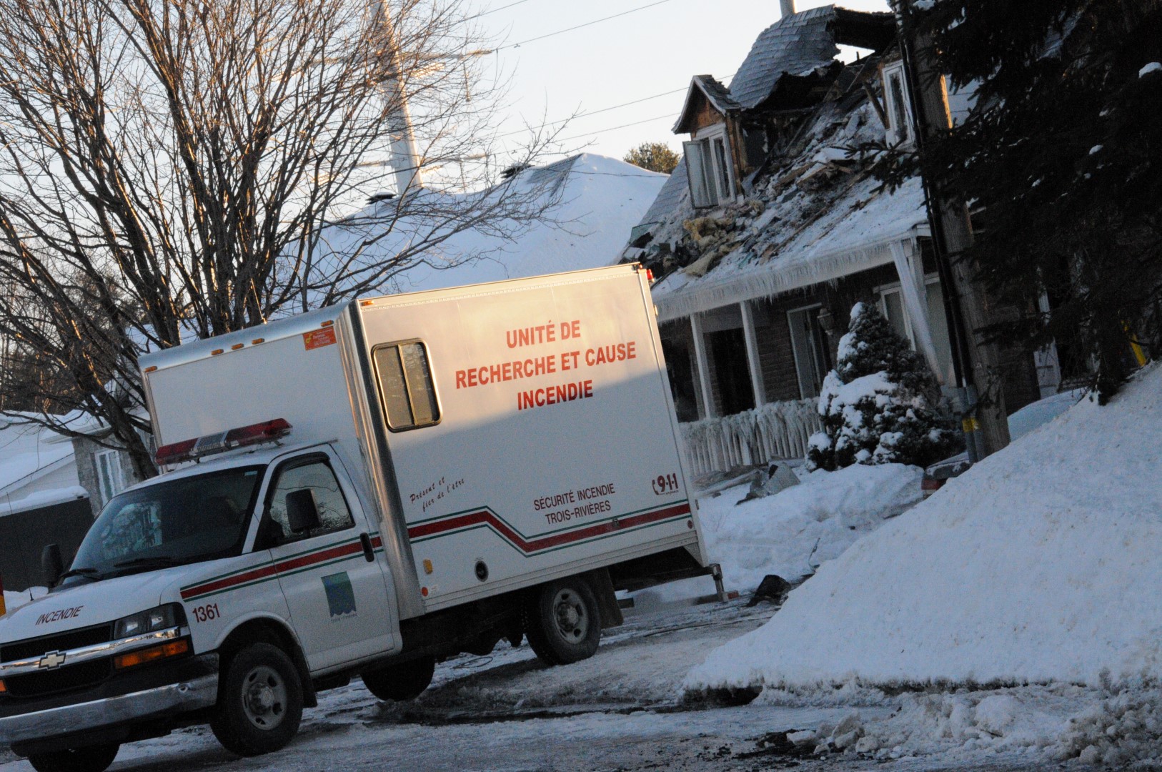 Une résidence complètement ravagée