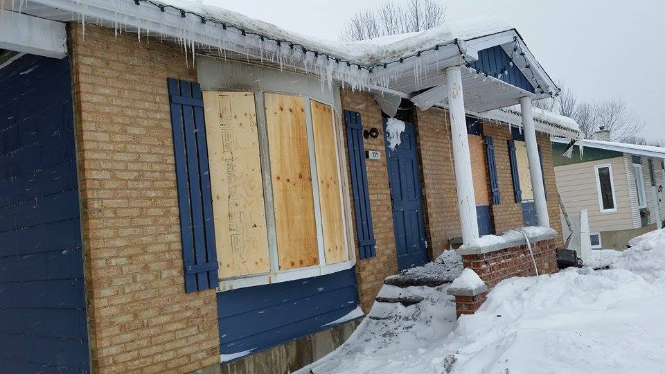 Incendie rue Julien-Proulx, dimanche 8 février.