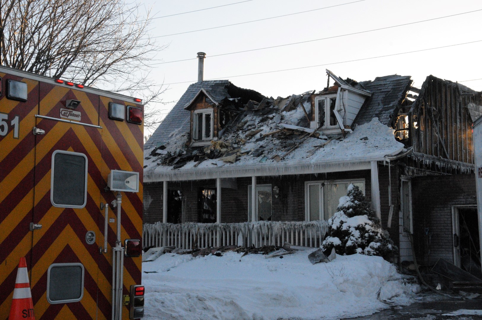Incendie rue Jean-Pierre, janvier 2015.