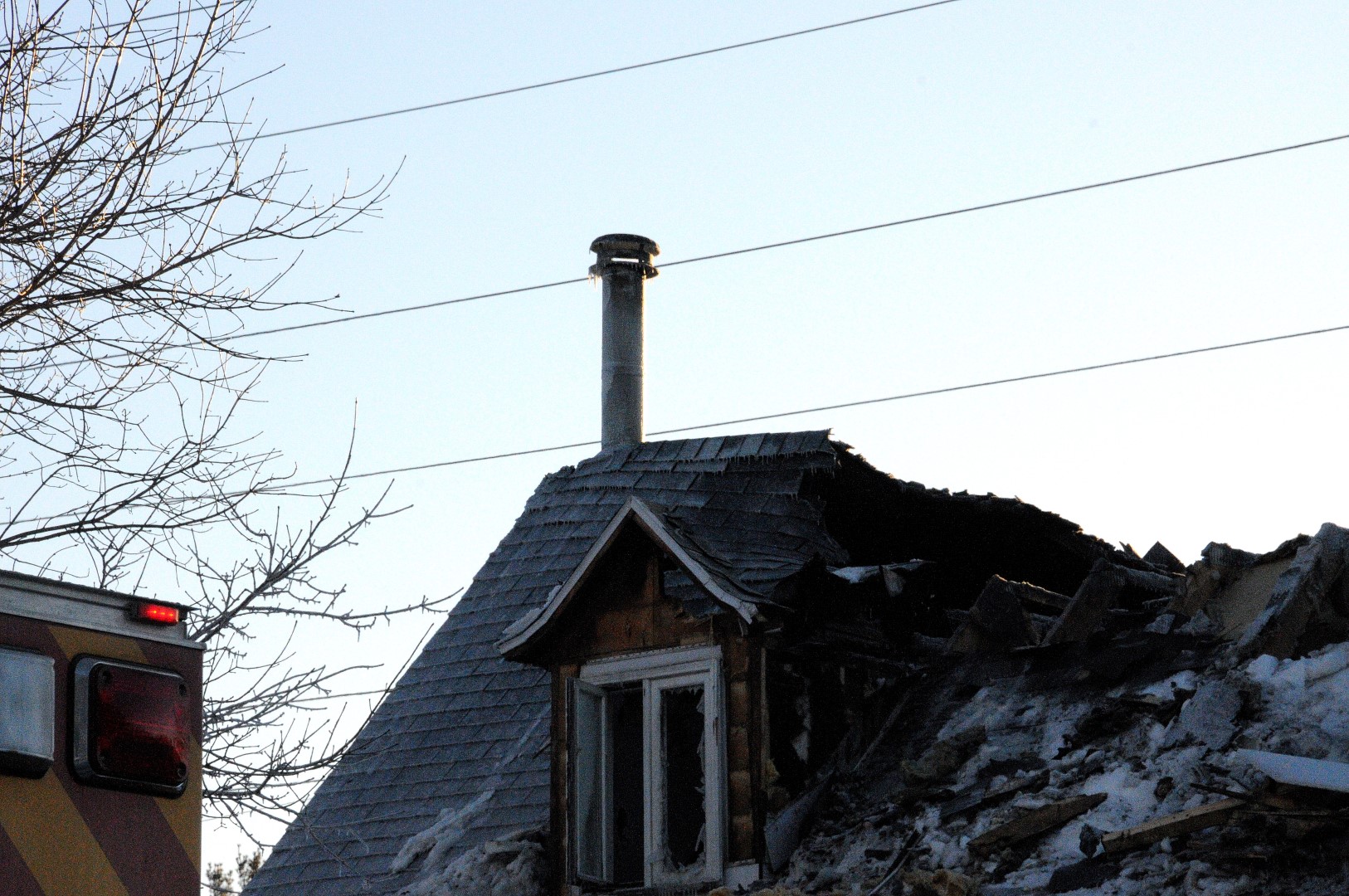 Incendie rue Jean-Pierre, janvier 2015.
