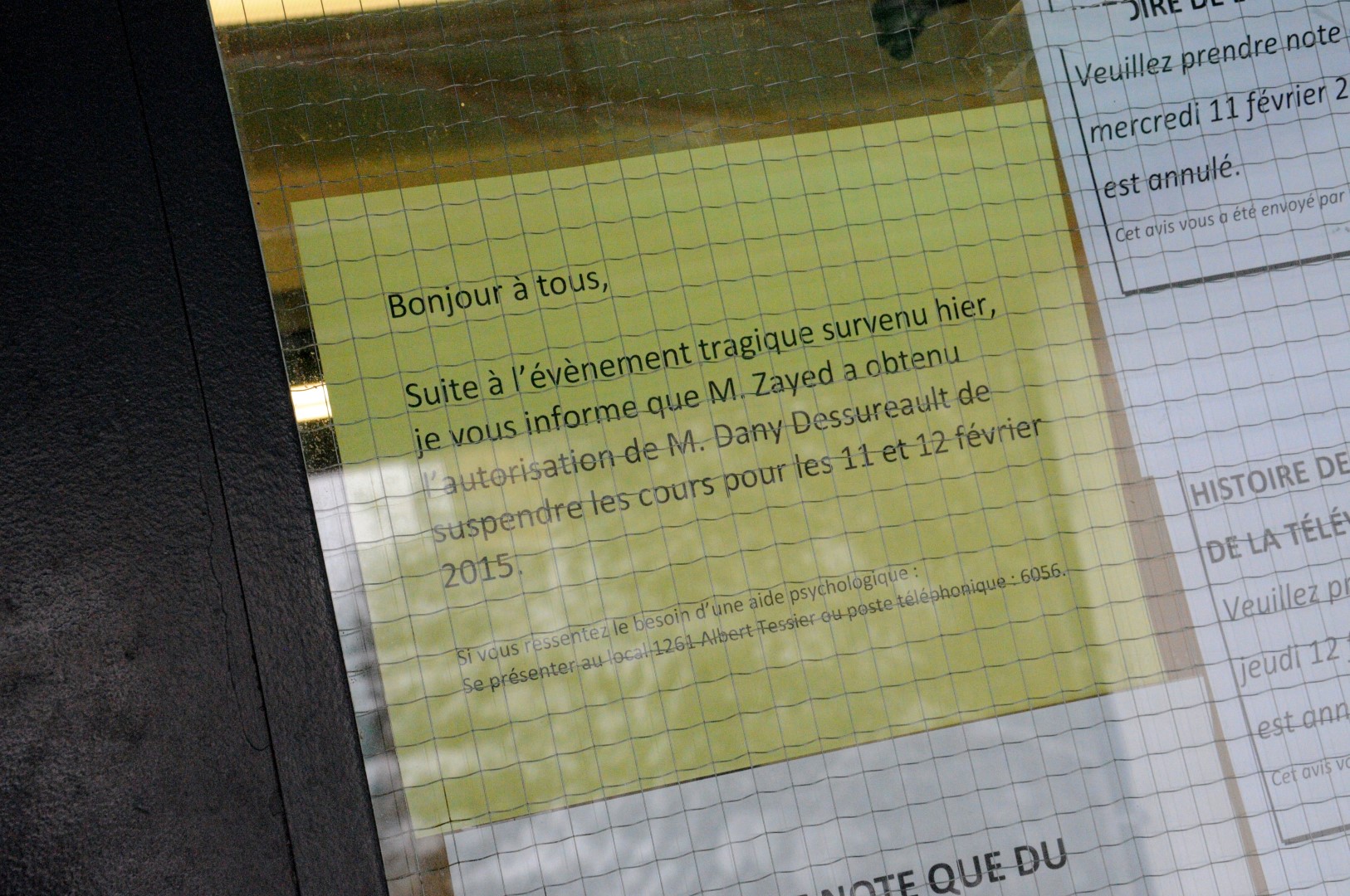 Décès d'un étudiant à l'UQTR: une communauté en deuil 