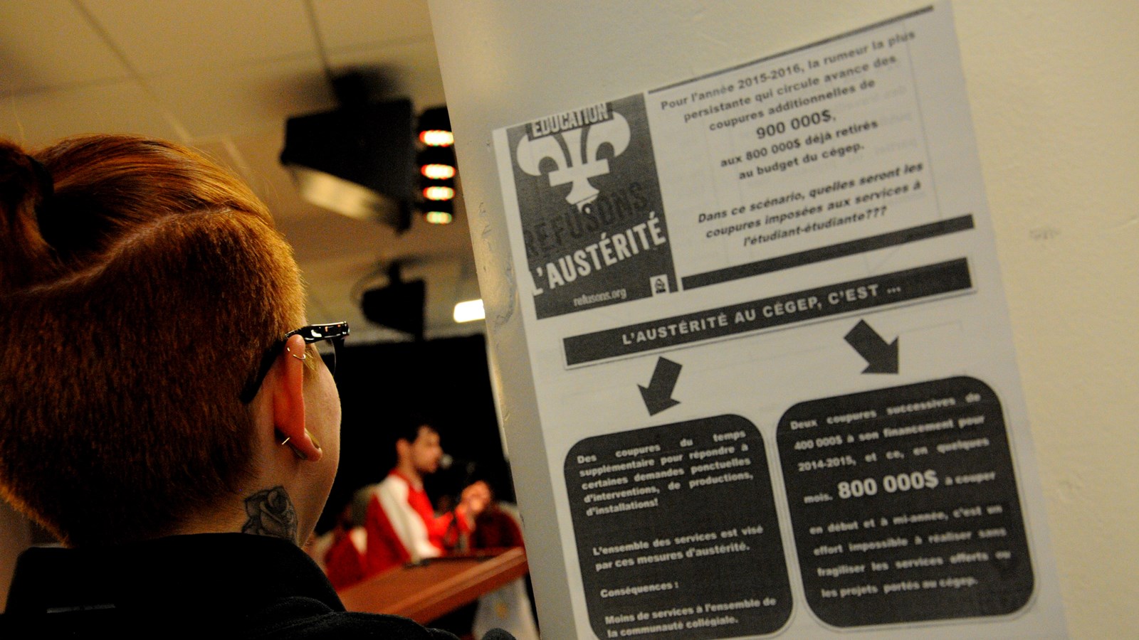 Manifestation « improvisée » au Cégep de Trois-Rivières