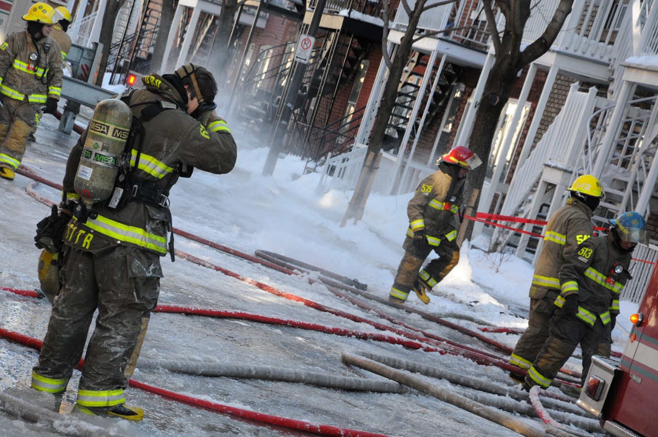 Incendie dans un immeuble à six logements de la rue Sainte-Angèle