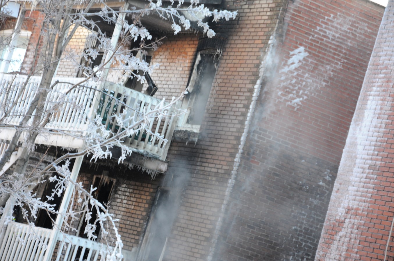 Incendie dans un immeuble à six logements de la rue Sainte-Angèle