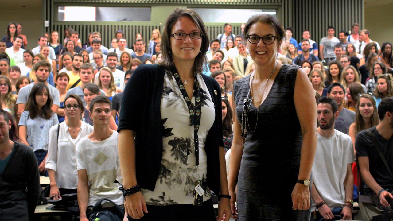 Anabel Demers, conseillère en développement international, ainsi que Marie‐Claude Trépanier, responsable à la mobilité étudiante de l’UQTR, ont récemment accueilli la nouvelle cohorte d’étudiants en échanges internationaux.