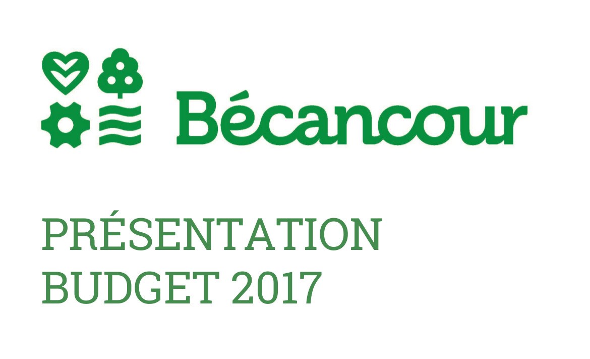 Adoption du budget 2017 à Bécancour: Investir sans s’endetter